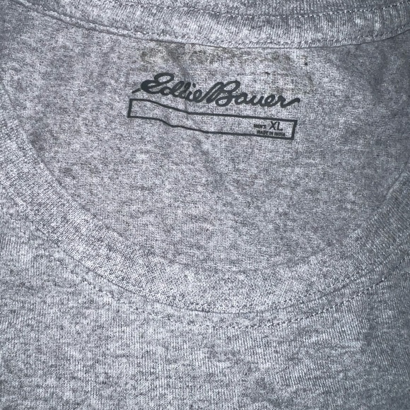 Eddie Bauer men’s Sasquatch short sleeve tee shirt. Grey. Size XL. - Picture 5 of 7